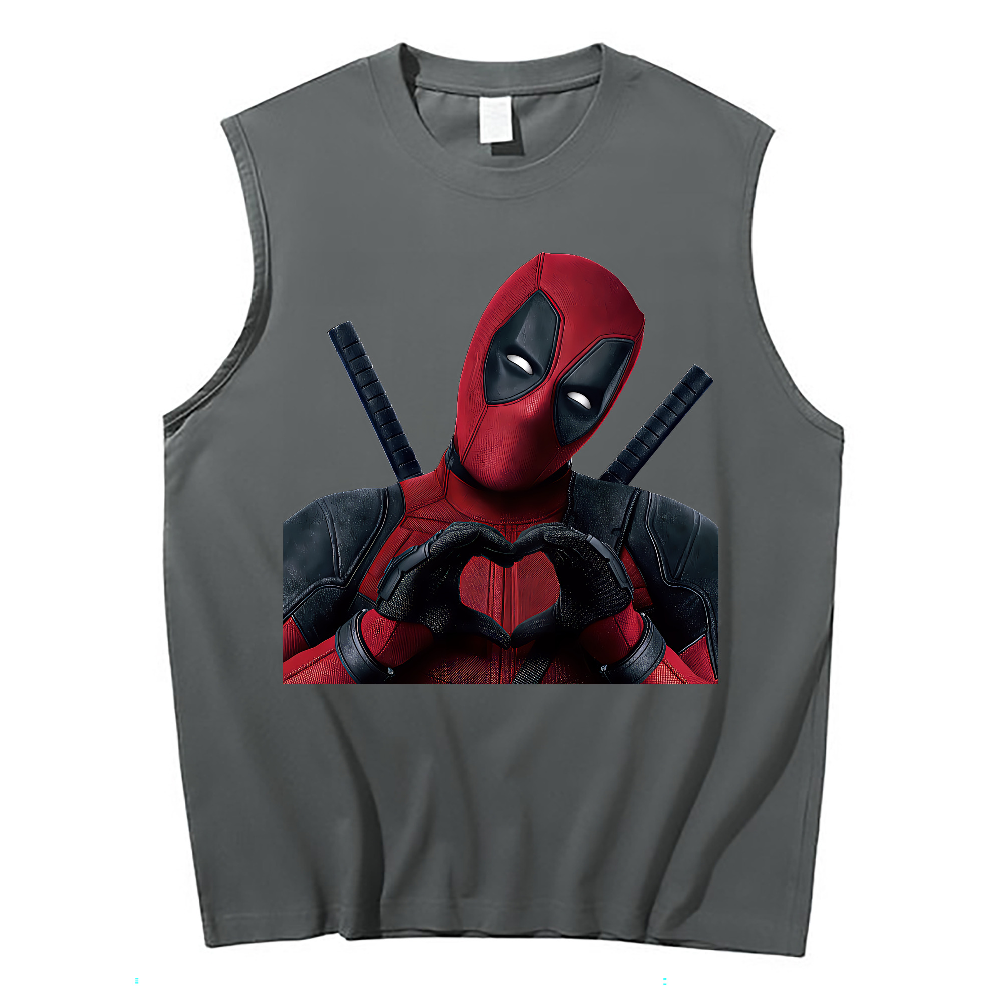 （画像用） Deadpool デッドプール コットン100％タンクトップ（フロントプリント）